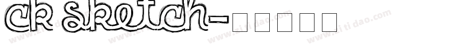 CK Sketch字体转换